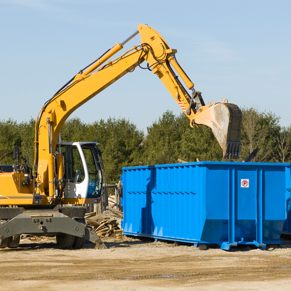 are there any restrictions on where a residential dumpster can be placed in Muncy